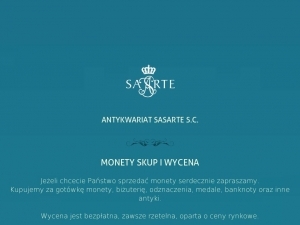 Antykwariat Sasarte to skup numizmatyczny na terenie Warszawy